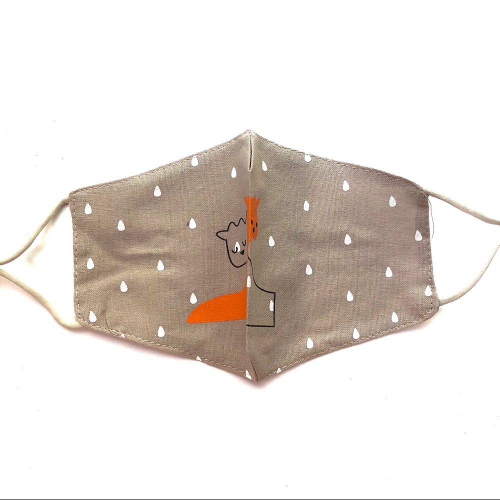NEW Adjustable Face Mask Kids Giraffe Animal Polka